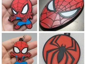 Pack Abrelatas Llaveros Spiderman 3D Multicolor