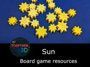 Sun - board game resource token