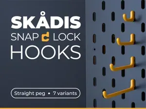 IKEA Skadis Snap Lock Hooks Set
