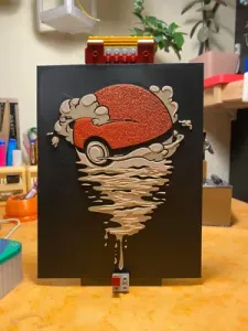 Pokeball Portrait (HueForge)