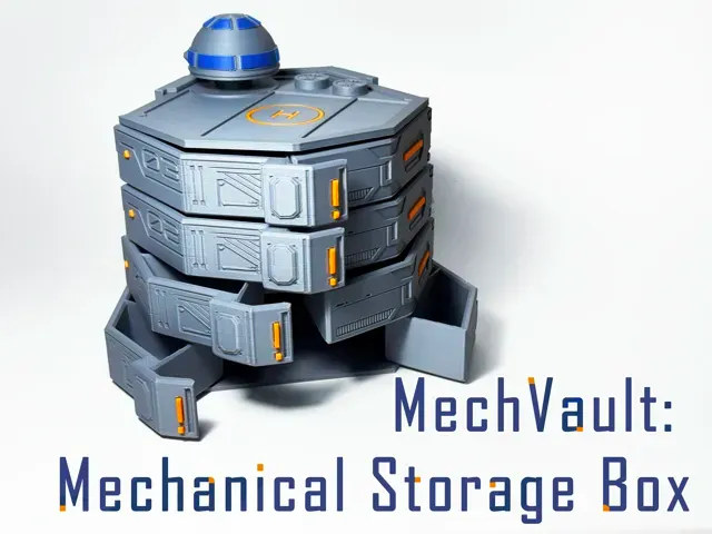 MechVault: Sci-Fi Mechanical Storage Box — Image 2 of 10