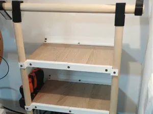 Modular Shelf Frame Connector for 23mm Rods
