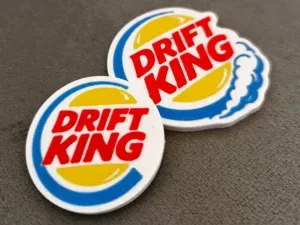 Drift King - keychains ,magnets ,safety pin