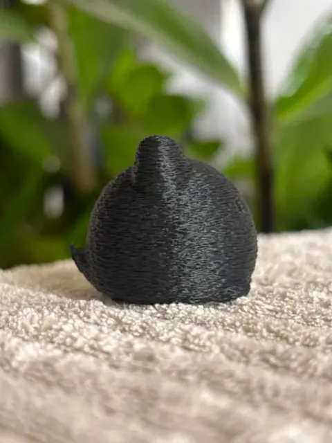 Chubby Cat Keychain - fuzzy charm figurine — Фото 8 из 9
