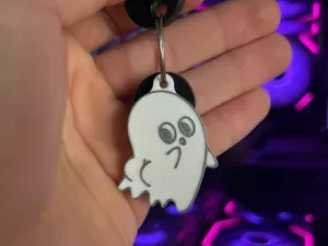 Cute Ghost Keychain Halloween Boo Charm