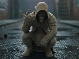 Hoodie-Reaper – chilliger Knochenkrieger