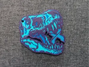 Excision T-Rex Fossil Skull EDM Music Keychain
