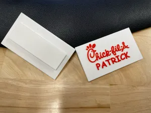 Chic Fil A Name Tag and Name Tag Base File