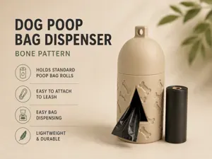 Dog Poop Bag Dispenser – Bone Pattern
