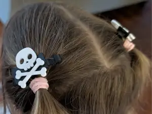 Skull Hair Clip - Halloween