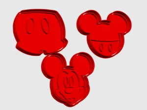 Cortantes de galletitas Mickey Mouse - Varios