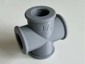 1/2 inch cross connection