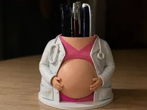 OBGYN Doctor Pencil Holder- Medical Desk Organizer