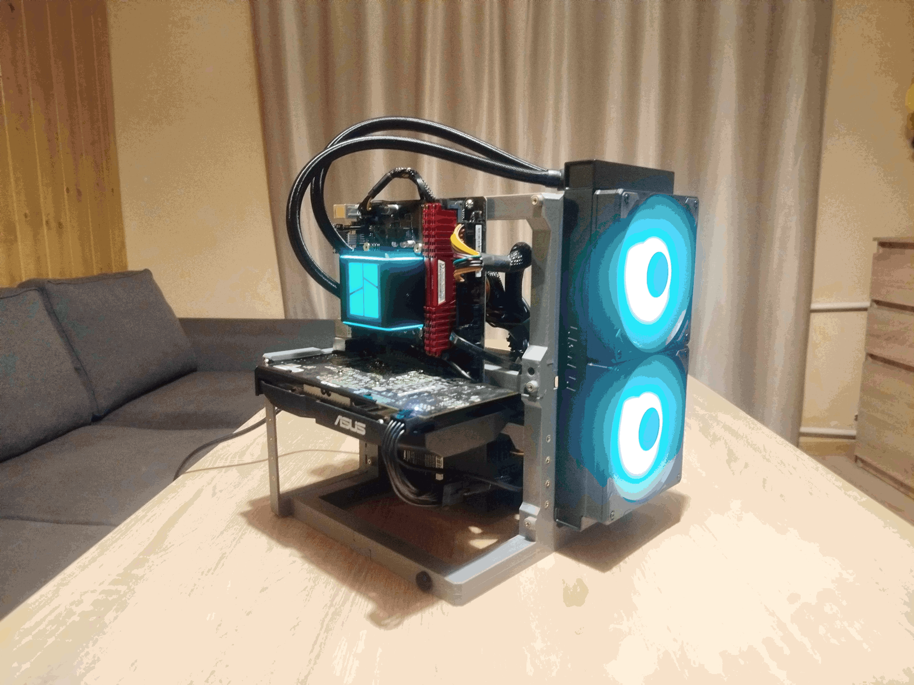 Open Frame PC Case ATX