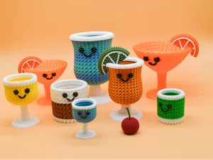 Cute Crochet Bar Glasses NO AMS REQUIRED