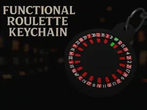 Functional Roulette Keychain