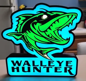 Ice Fishing "Walleye Hunter" Lightbox.