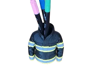Fireman Service Jacket Fire Rescue Pen Holder Help