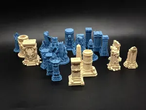 Dungeon Pillars Collection – RPG DnD Terrain Props