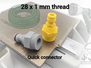 Hose Quick Connector Adapter for 28x1mm Thread