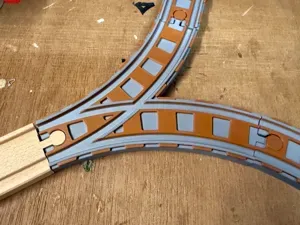 Brio Wooden Y Point Toy Track Sleeper Alternative