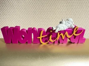 Wonderful Time – Weihnachtsdeko Schriftzug