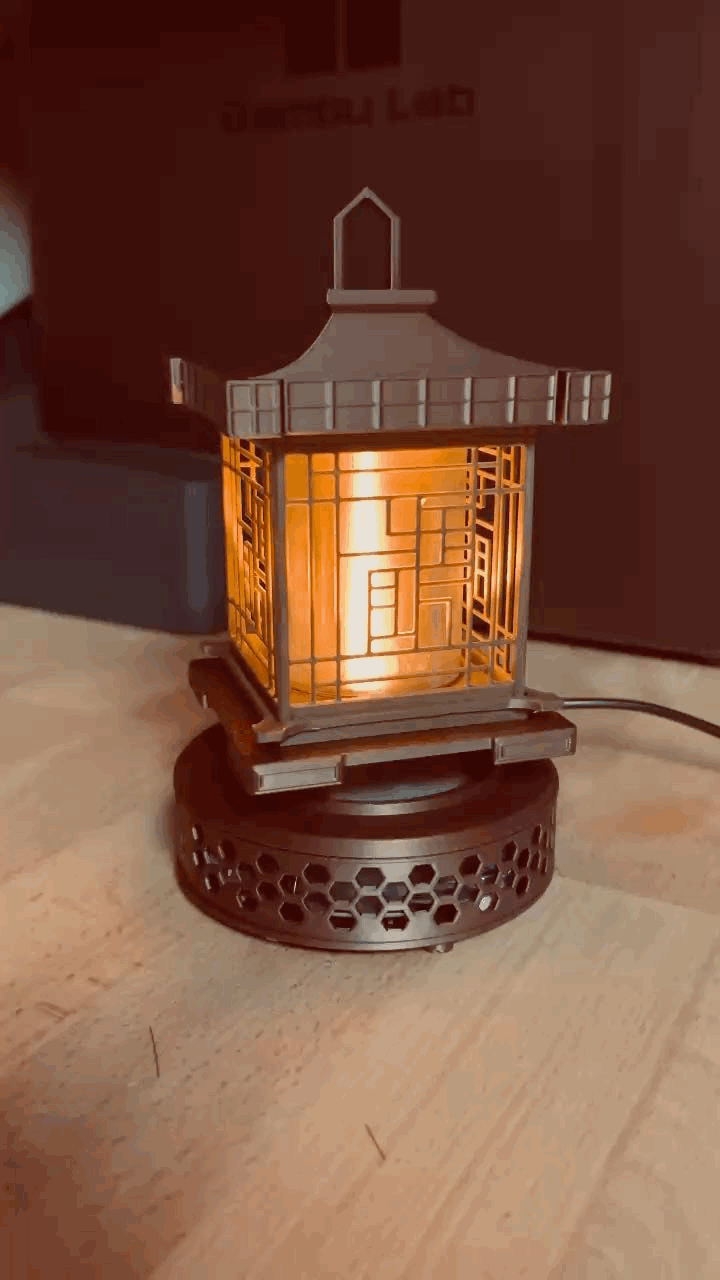 Mag lev Asian style lamp