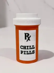 Chill Pills Prescription Bottle Candy Holder