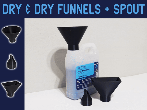 Dry & Dry Desiccant Funnel + Spout