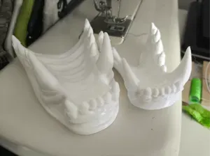 realistic fursuit cosplay canine alike teeths