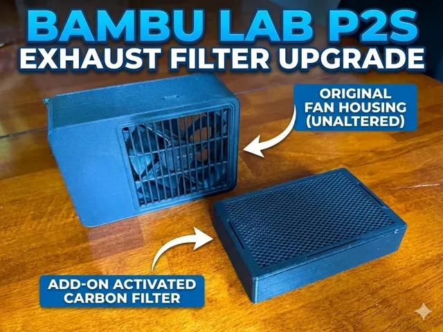 Bambu Lab P2S Reusable Exhaust Filter