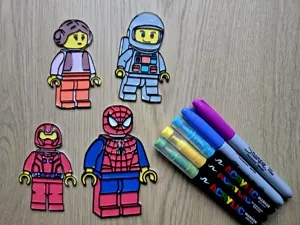 LEG0 DIY Coloring Pack Spider Man Star Wars Dredd
