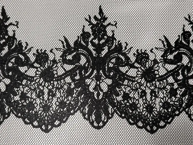 3D Printed Lace on Tulle Elegant Delicate TPU/PLA