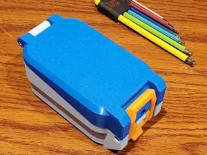 1x2 Mini Gridfinity Box For Stuff - 2 Bin 6U v3.3