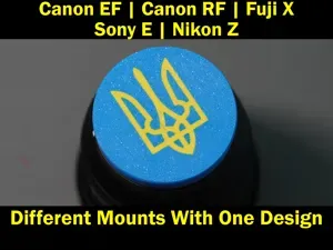 Ukraine flag Sony E, Nikon Z, Fuji X Canon EF RF