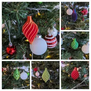 Christmas Tree Ornament Set (Vase Mode Prints)