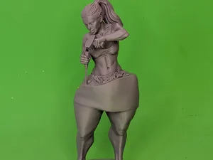 Statua motivazionale - Donna grassa