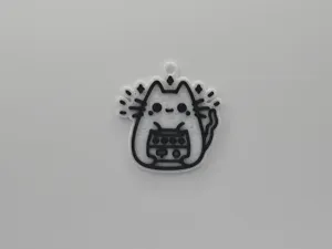 Cute Cat with Radio Keychain