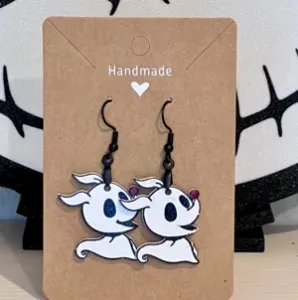 Zero Earrings Nightmare Before Christmas Dual Side