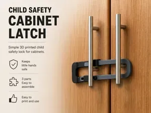 Children Safety Cabinet Door Latch / Lock