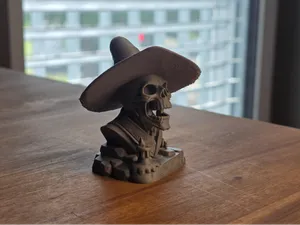 Sombrero Skull Bust: Halloween & Day of the Dead