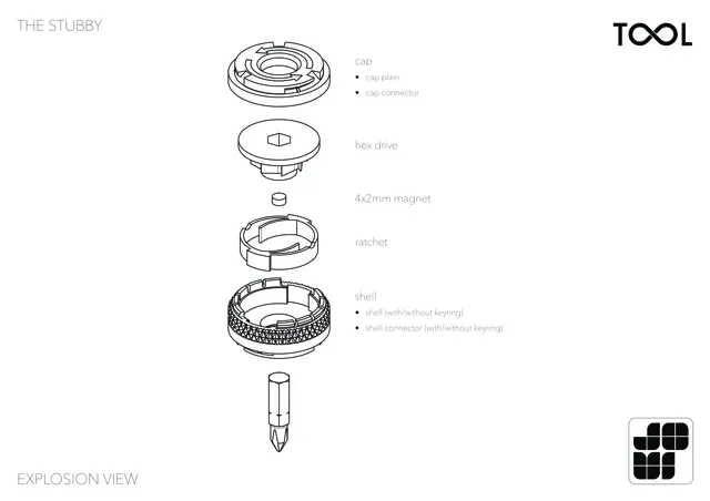 Toolfinity - The Stubby (ratchet driver reversible — Image 13 of 16