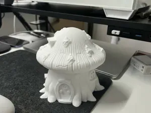Adorable Chibi Mushroom Hut for Your Desk!