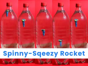 Spinning rocket diver fidget