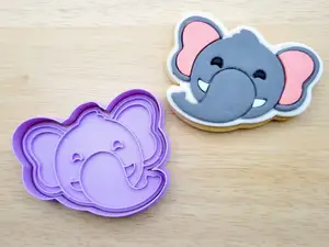 Elephant Face Cookie Cutter Cute Animal Baking