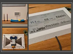 Waveshare 7.3" display frame (Pi Zero 2 & ESP32)