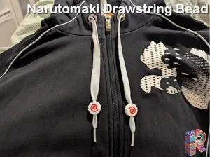Narutomaki Hoodie Drawstring Bead