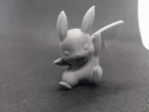 Sitting Pikachu Figure Pokemon Fanart Creature