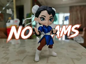 Q版街头霸王 春丽 Chun-Li  分件打印 （无需AMS）