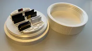 SD Card / Micro SD Card Holder round with cover